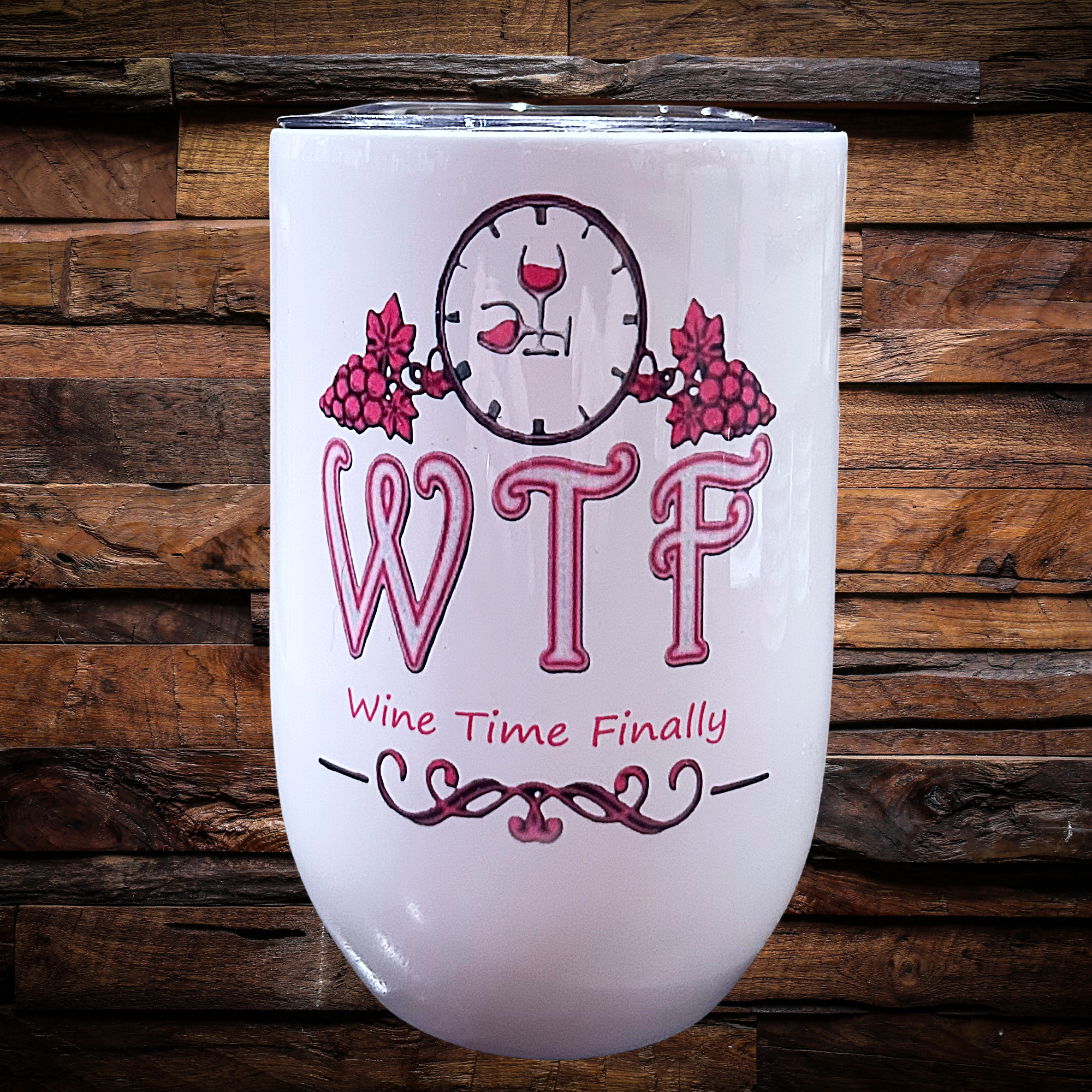 Stemless Wine Glass Tumbler 12oz Stainless Steel Insulated with Lid, Straw, Brush