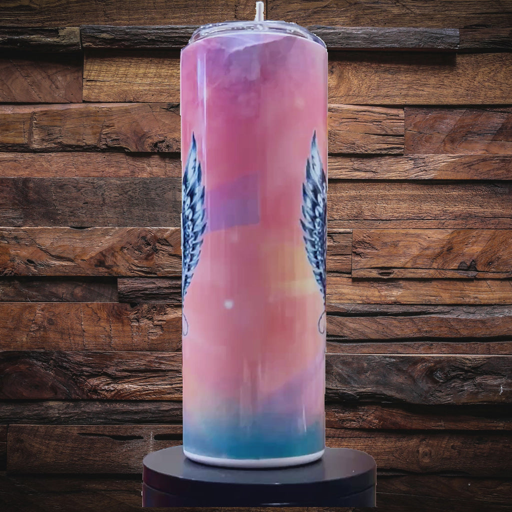 "Harley Wings and Roses" Tumbler 20 oz Stainless Steel Insulated